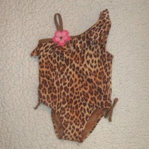 5/$30 Girls Baby Buns Swimwear Animal Print One Piece Swimsuit